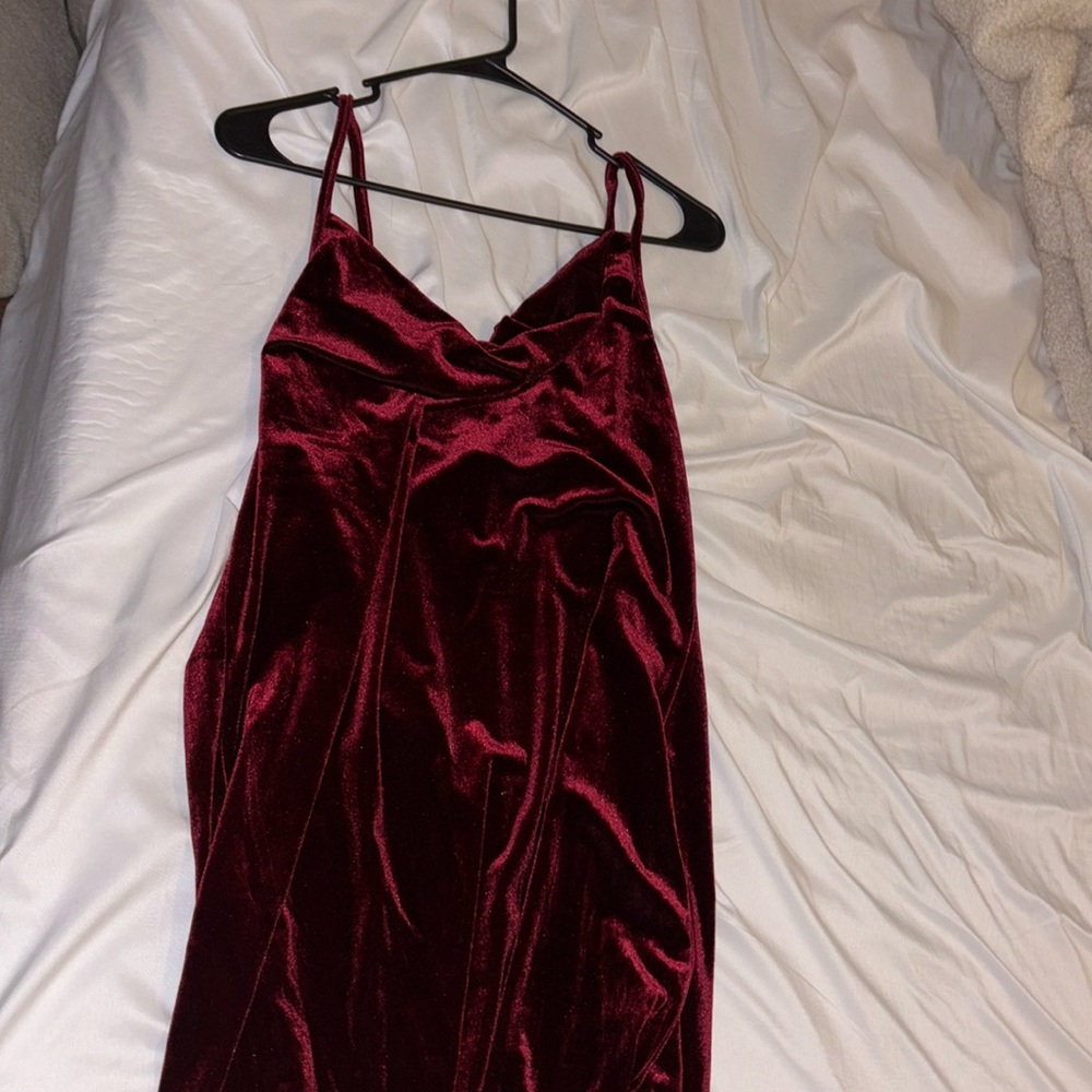 Suede burgundy dress, new, XXL, Softy Hux brand